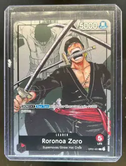 2022 One Piece Romance Dawn Roronoa Zoro Alternate Art #OP01-001 - Image 1