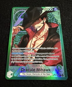 Dracule Mihawk - OP14-020 (Alternate Art) OP14-020 The Azure Sea's Seven Foil - Image 2