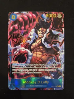 Monkey D. Luffy (Alt Art) OP11-118 SEC A Fist of Divine Speed ONE PIECE English - Image 1