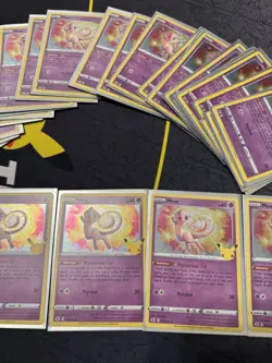 Pokemon 25th Anniversary Pokemon TCG Celebrations Mew Lot, 35 cards - Image 3