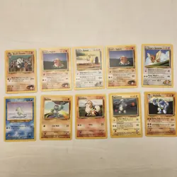 Pokemon WoTC Vintage Card Lot of 10 - Image 1