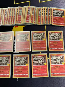 Pokemon 25th Anniversary Pokemon TCG Celebrations Reshiram Lot, 51 cards - Image 3