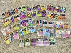 Pokemon TCG Sun/Moon Era H/RH Rares Bulk Lot 193 Cards, Snorlax, Gengar - Image 1