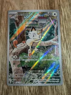 Meowth Holo 106/094 Phantasmal Flames English Pokemon Card TCG - Image 1