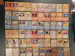 Lot Of 60 Vintage Pokemon Cards: First Edition, Rare, Mod Played - Image 1