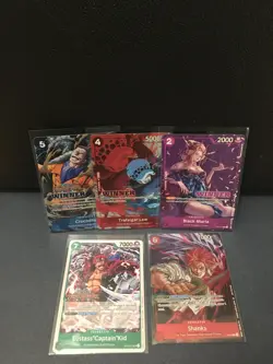 One Piece Trading Card (Tournament/Winner stamp) collection (5 card Lot), NM - Image 1