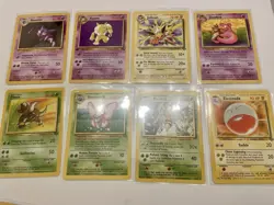 Set Of 13 Pokemon Cards-Base Set-Fossil-Jungle-1st Edition-No DUPES - Image 1