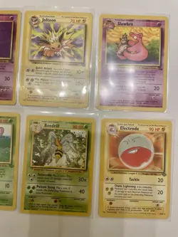 Set Of 13 Pokemon Cards-Base Set-Fossil-Jungle-1st Edition-No DUPES - Image 4