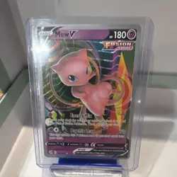 Pokemon Mew V 113/264 Fusion Strike Holo Card 180 HP World Championships 2023 - Image 1
