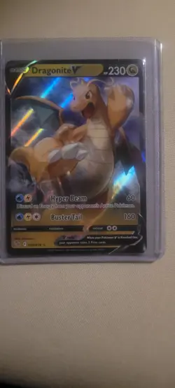Pokemon TCG Dragonite V Pokemon Go 49/78 Full Art Ultra Holo Rare Card NM 2022 - Image 1