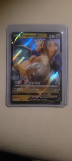 Pokemon TCG Dragonite V Pokemon Go 49/78 Full Art Ultra Holo Rare Card NM 2022 - Image 2