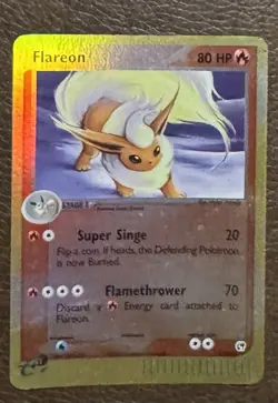 Pokemon TCG Sandstorm Flareon Reverse Holo Card 5/100 MP - Image 1