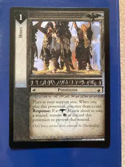 Lotr tcg (Decipher) Lord of the Rings 6 rare cards from Two Towers (set 4) HIDES - Image 2