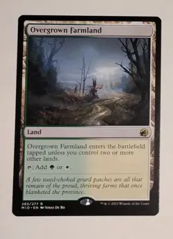 Overgrown Farmland Regular 265/277 Rare Magic The Gathering Card MTG TCG 2021 - Image 1