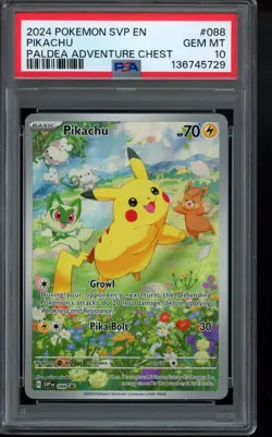 PSA 10 - 2024 Pikachu 088 Sv: Scarlet & Violet Promo Cards Holo Pokemon - Image 1
