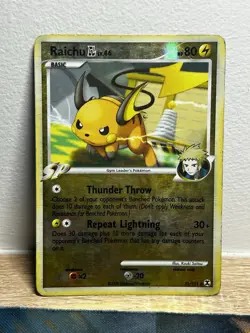 Raichu GL 31/111 Rare Reverse Holo Platinum Rising Rivals Pokemon Card HP - Image 1
