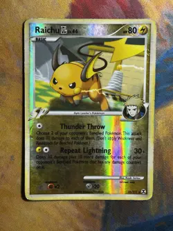 Raichu GL 31/111 Rare Reverse Holo Platinum Rising Rivals Pokemon Card HP - Image 2