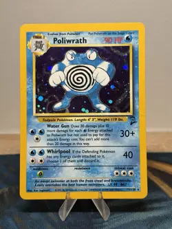 Poliwrath 15/130 Base Set 2 Holo Rare Wotc Wizards Vintage Pokemon Card MP PL - Image 1