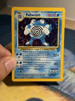 Poliwrath 15/130 Base Set 2 Holo Rare Wotc Wizards Vintage Pokemon Card MP PL - Image 3