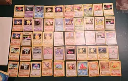 Lot Of 60 Vintage Pokemon Cards: First Edition, Rare, Mod Played - Image 1