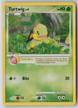 Turtwig 78/100 Pokemon TCG Majestic Dawn Card Lightly Played (LP) 1 - Image 1