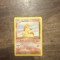 Rapidash Pokemon Card ITALIAN 1st Edition Jungle Set 44/64 - Image 1
