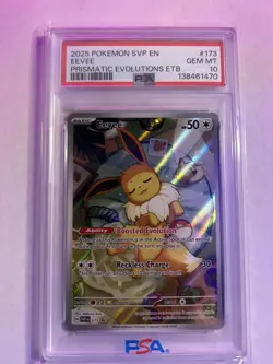 PSA 10 Gem Mint Eevee 173 Sv: Scarlet & Violet Promo Cards Holo - Image 1