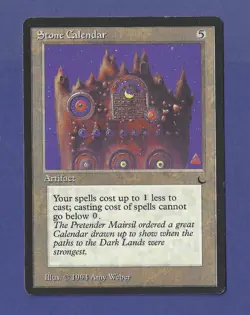 1994 Magic the Gathering - Stone Calendar - Artifact - The Dark MTG - Image 1