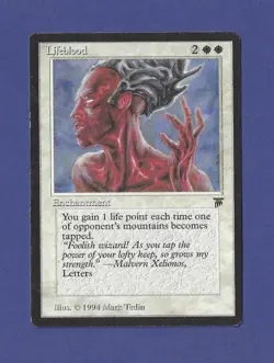 1994 Magic the Gathering - Lifeblood - Enchantment - Legends MTG - Image 1