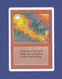 1994 Magic the Gathering - Red Elemental Blast - Interrupt - Revised MTG - Image 1