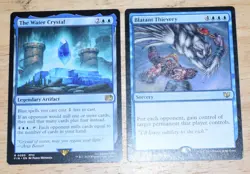MTG 2X Rare Blue Blatant Thievery & The Water Crystal - Image 1