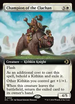 Champion of the Clachan X1 EXTENDED ART-NM/M-Lorwyn Eclipsed - Image 1