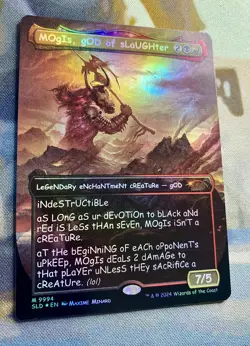 1x Mogis God of Slaughter 🔥 Borderless FOIL 🔥MTG Near Mint NM Secret Lair 9994 - Image 3