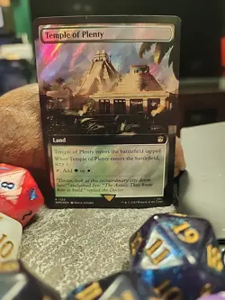 MTG Temple of Plenty - Extended surge foil - Dr. Who Commander #1120 - Image 1