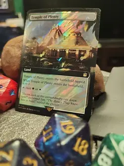 MTG Temple of Plenty - Extended surge foil - Dr. Who Commander #1120 - Image 2