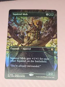 Magic TCG Squirrel Mob (Borderless) Commander: Bloomburrow Foil - Image 1