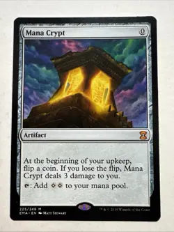 1x Mana Crypt Light Play, English Eternal Masters MTG Magic - Image 1