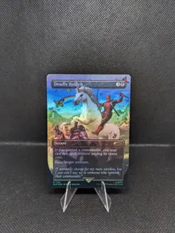 MTG Deadly Rollick Rainbow Foil Deadpool Secret Lair Drop 1754 SLD Magic - Image 1