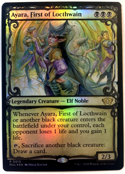 MTG Ayara, First of Locthwain FOIL March of the Machine Multiverse Legends 13 NM - Image 1