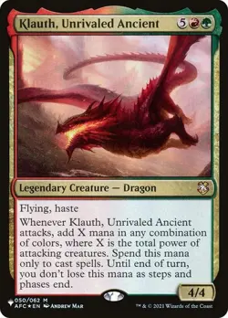Klauth, Unrivaled Ancient 050/062 MTG NM - The List Reprints - Image 1