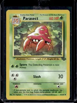 1999 Pokemon Jungle Parasect #41/64 - Image 1
