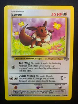 EEVEE - 51/64 - JUNGLE - POKEMON CARD - LP - Image 1