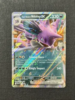 Pokemon TCG Team Rocket’s Nidoking Ex SVP 217 Black Star Promo NM - Image 1