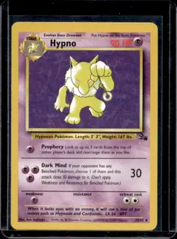 1999 Pokemon Fossil Hypno #23/62 - Image 1