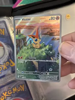 Victini SVP 208 Illustration Rare Black Star Promo Black & White Pokemon G166 - Image 2