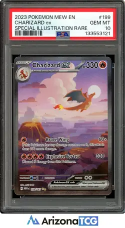 2023 Pokemon EN-Mew 151 Charizard EX 199/165 SIR GEM MINT PSA 10 - Image 1