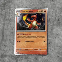 Pokemon TCG - Charmeleon - 008/091 - Paldea - Cosmos Holo Rare - Image 1