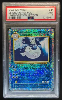 2002 Pokemon Legendary Collection Dewgong Reverse Holo #40/110 PSA 9 - Image 1