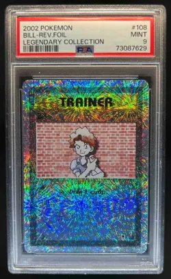 2002 Pokemon Legendary Collection Bill Reverse Holo #108/110 PSA 9 - Image 1