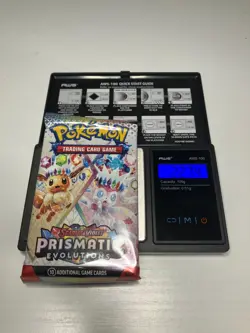 22.74g Prismatic Evolutions Pokemon Booster Pack New Sealed - Image 1